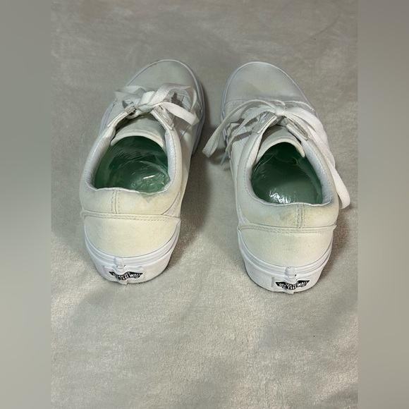 Vans white skate shoes women's 8.5 Men's 7 lace summer casual - Picture 5 of 7